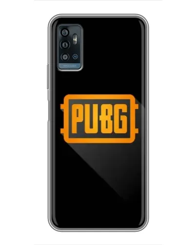 Чохол для ZTE Blade A71 з картинкою «PUBG — рамка лого»