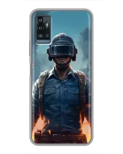 Чохол для ZTE Blade A71 з картинкою «PUBG — реалістичний герой»