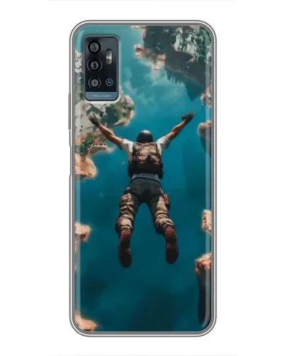 Чохол для ZTE Blade A71 з картинкою «PUBG — вільне падіння»