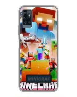 Чохол для ZTE Blade A71 з картинкою «Minecraft герої гри»