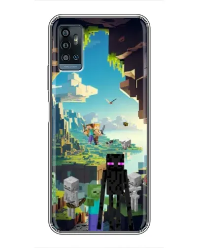 Чохол для ZTE Blade A71 з картинкою «Ендермен у лісі» Чохол для ZTE Blade A71 з картинкою «Ендермен у лісі»