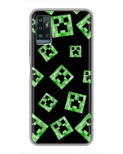 Чохол для ZTE Blade A71 з картинкою «Паттерн з кріперами» Чохол для ZTE Blade A71 з картинкою «Паттерн з кріперами»