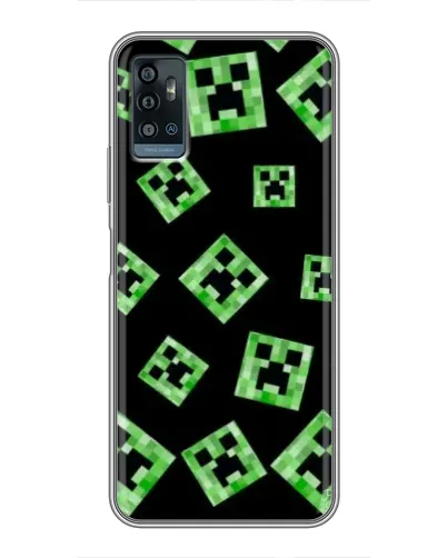 Чохол для ZTE Blade A71 з картинкою «Паттерн з кріперами» Чохол для ZTE Blade A71 з картинкою «Паттерн з кріперами»