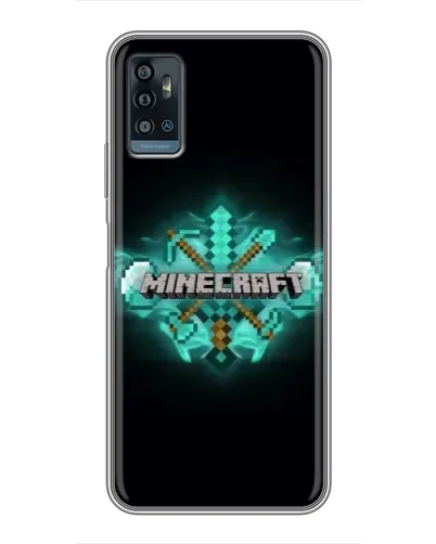 Чохол для ZTE Blade A71 з картинкою «Minecraft Diamond лого» Чохол для ZTE Blade A71 з картинкою «Minecraft Diamond лого»