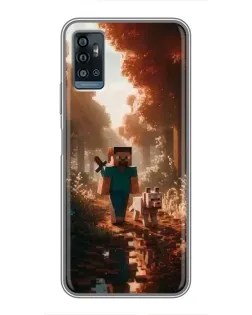 Чохол для ZTE Blade A71 з картинкою «Стів у лісі» Чохол для ZTE Blade A71 з картинкою «Стів у лісі»