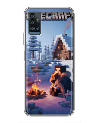 Чохол для ZTE Blade A71 з картинкою «Зимовий Minecraft» Чохол для ZTE Blade A71 з картинкою «Зимовий Minecraft»