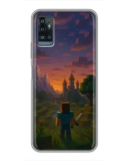 Чохол для ZTE Blade A71 з картинкою «Стів біля вежі» Чохол для ZTE Blade A71 з картинкою «Стів біля вежі»