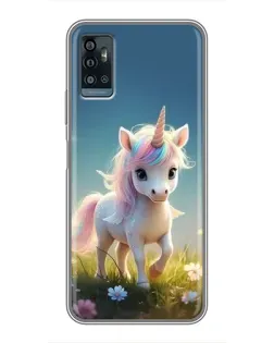Чехол для ZTE Blade A71 с картинкой «Единорог на поляне» Чехол для ZTE Blade A71 с картинкой «Единорог на поляне»