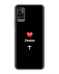 Чохол для ZTE Blade A71 з картинкою «Серце - Jesus»
