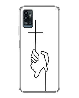 Чохол для ZTE Blade A71 з картинкою «Рука тримає»