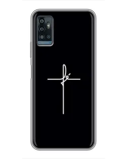 Чехол для ZTE Blade A71 с картинкой «Тонкий крест»