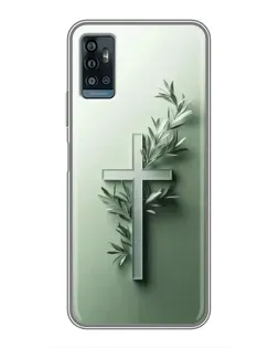 Чехол для ZTE Blade A71 с картинкой «Оливковая ветвь»