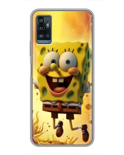 Чохол для ZTE Blade A71 з картинкою «Губка Боб стрибає» Чохол для ZTE Blade A71 з картинкою «Губка Боб стрибає»