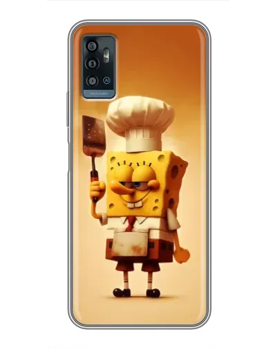 Чохол для ZTE Blade A71 з картинкою «Губка Боб кухар» Чохол для ZTE Blade A71 з картинкою «Губка Боб кухар»