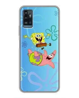 Чехол для ZTE Blade A71 с картинкой «Спанч Боб и Патрик» Чехол для ZTE Blade A71 с картинкой «Спанч Боб и Патрик»