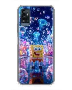 Чехол для ZTE Blade A71 с картинкой «Неоновый океан» Чехол для ZTE Blade A71 с картинкой «Неоновый океан»
