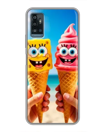 Чохол для ZTE Blade A71 з картинкою «Спанч Боб морозиво» Чохол для ZTE Blade A71 з картинкою «Спанч Боб морозиво»