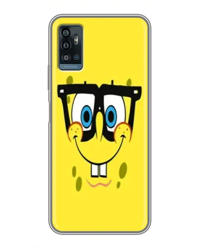 Чехол для ZTE Blade A71 с картинкой «Минималистичный Спанч Боб» Чехол для ZTE Blade A71 с картинкой «Минималистичный Спанч Боб»