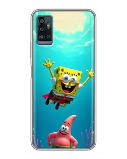 Чехол для ZTE Blade A71 с картинкой «Спанч Боб под водой» Чехол для ZTE Blade A71 с картинкой «Спанч Боб под водой»