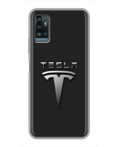 Чехол для ZTE Blade A71 с картинкой «Стальной логотип Tesla» Чехол для ZTE Blade A71 с картинкой «Стальной логотип Tesla»