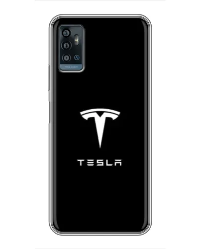 Чехол для ZTE Blade A71 с картинкой «Tesla White Logo» Чехол для ZTE Blade A71 с картинкой «Tesla White Logo»