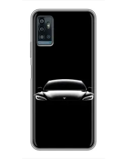 Чехол для ZTE Blade A71 с картинкой «Фары Tesla Night»