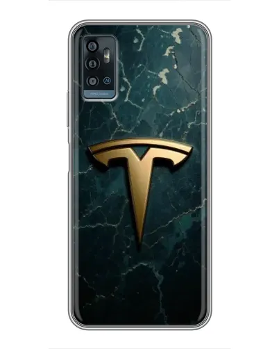 Чехол для ZTE Blade A71 с картинкой «Мраморная Tesla Gold» Чехол для ZTE Blade A71 с картинкой «Мраморная Tesla Gold»