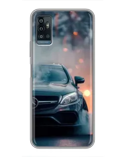 Чехол для ZTE Blade A71 с картинкой «Mercedes — ночной город» Чехол для ZTE Blade A71 с картинкой «Mercedes — ночной город»