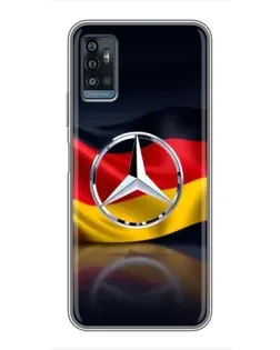 Чехол для ZTE Blade A71 с картинкой «Mercedes — флаг Германии» Чехол для ZTE Blade A71 с картинкой «Mercedes — флаг Германии»