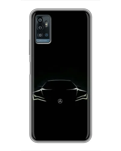 Чехол для ZTE Blade A71 с картинкой «Mercedes — силуэт авто» Чехол для ZTE Blade A71 с картинкой «Mercedes — силуэт авто»