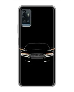 Чохол для ZTE Blade A71 з картинкою «Audi — нічний контур»