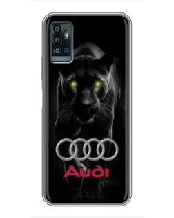 Чохол для ZTE Blade A71 з картинкою «Пантера та Audi»