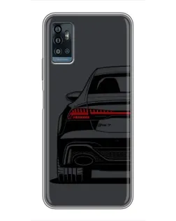 Чохол для ZTE Blade A71 з картинкою «Задня частина Audi — арт»