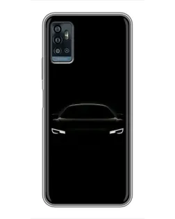 Чохол для ZTE Blade A71 з картинкою «Погляд Audi у темряві»