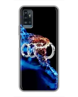 Чохол для ZTE Blade A71 з картинкою «Енергія лого Audi»