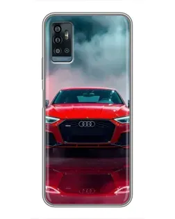 Чохол для ZTE Blade A71 з картинкою «Audi RS — червоний стиль»