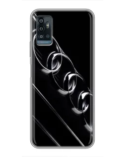 Чохол для ZTE Blade A71 з картинкою «Audi — абстрактні кільця»