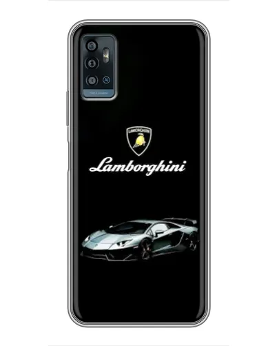 Чехол для ZTE Blade A71 с картинкой «Логотип Lamborghini классика»