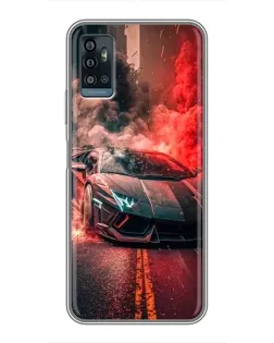 Чехол для ZTE Blade A71 с картинкой «Lamborghini красный дым» Чехол для ZTE Blade A71 с картинкой «Lamborghini красный дым»