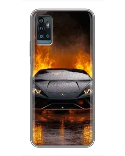 Чехол для ZTE Blade A71 с картинкой «Lamborghini в огне» Чехол для ZTE Blade A71 с картинкой «Lamborghini в огне»