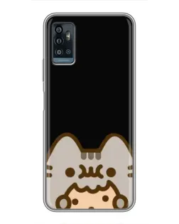 Чохол для ZTE Blade A71 з картинкою «Пушин на чорному»