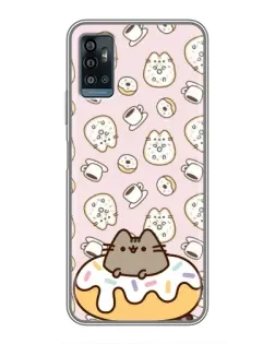 Чохол для ZTE Blade A71 з картинкою «Пушин на пончику»