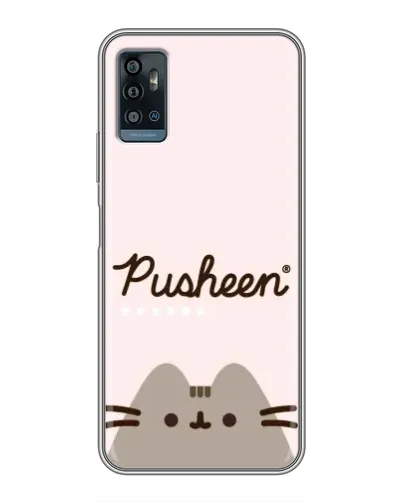 Чохол для ZTE Blade A71 з картинкою «Pusheen логотип» Чохол для ZTE Blade A71 з картинкою «Pusheen логотип»