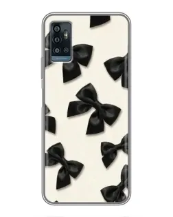 Чохол для ZTE Blade A71 з картинкою «Чорні бантики» Чохол для ZTE Blade A71 з картинкою «Чорні бантики»