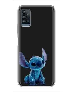 Чохол для ZTE Blade A71 з картинкою «Стіч на чорному» Чохол для ZTE Blade A71 з картинкою «Стіч на чорному»