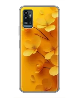 Чохол для ZTE Blade A71 з картинкою «Золоті пелюстки» Чохол для ZTE Blade A71 з картинкою «Золоті пелюстки»