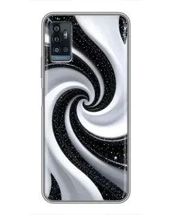 Чехол для ZTE Blade A71 с картинкой «Черно-белая спираль» Чехол для ZTE Blade A71 с картинкой «Черно-белая спираль»