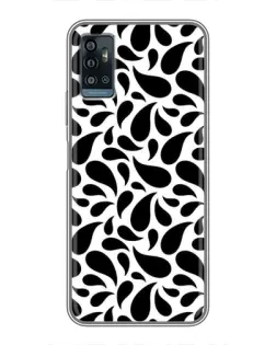 Чехол для ZTE Blade A71 с картинкой «Контрастные черные капли» Чехол для ZTE Blade A71 с картинкой «Контрастные черные капли»