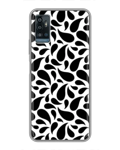 Чохол для ZTE Blade A71 з картинкою «Контрастні чорні краплі» Чохол для ZTE Blade A71 з картинкою «Контрастні чорні краплі»