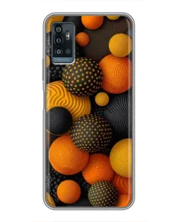 Чехол для ZTE Blade A71 с картинкой «Объемные оранжевые сферы» Чехол для ZTE Blade A71 с картинкой «Объемные оранжевые сферы»